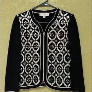 St. John Evening Santana Knit Full Zip Jacket